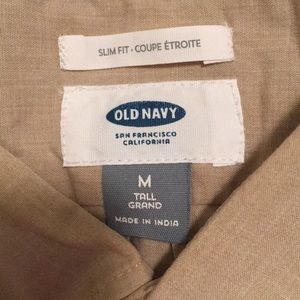 Old Navy Slim Fit Medium Tall dress shirt